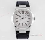 Swiss Replica Patek Philippe Nautilus Stainless Steel White Dial Watch Swiss 324  movement (1)_th.jpg